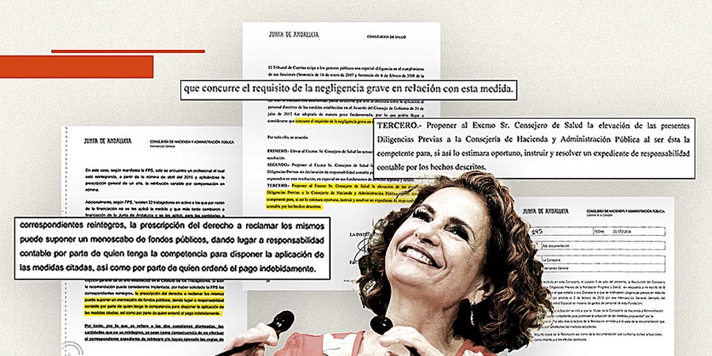 María Jesús Montero se autoindultó en un caso de «menoscabo de dinero público» siendo consejera andaluza de Hacienda