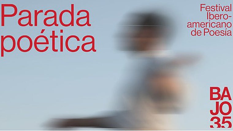 Cartel patrocinador del Festival Iberoamericano de Poesía