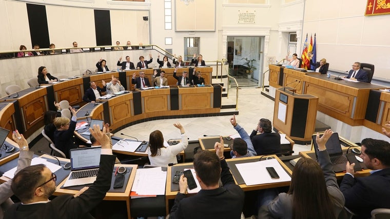 Una votación de la Corporación provincial