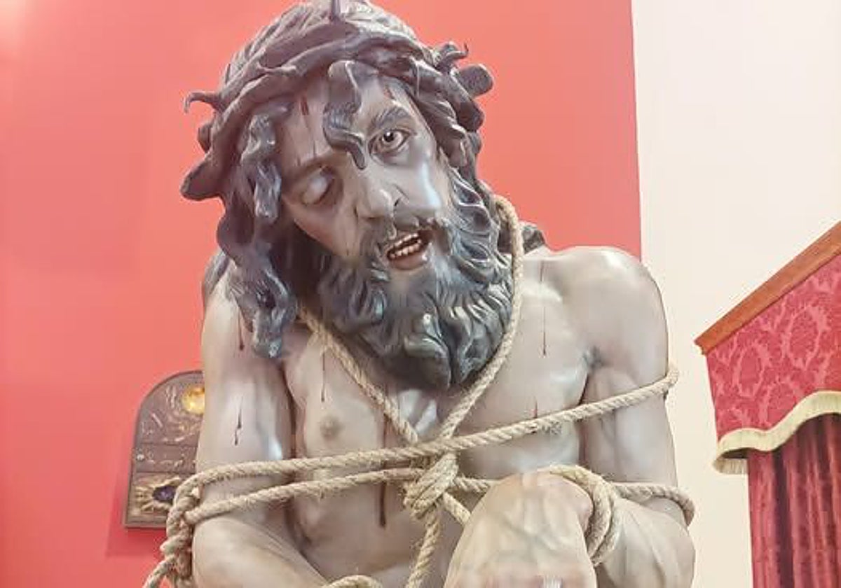 Varón de Dolores, obra de Manuel Martín Boíllo, en la parroquia de la Aurora