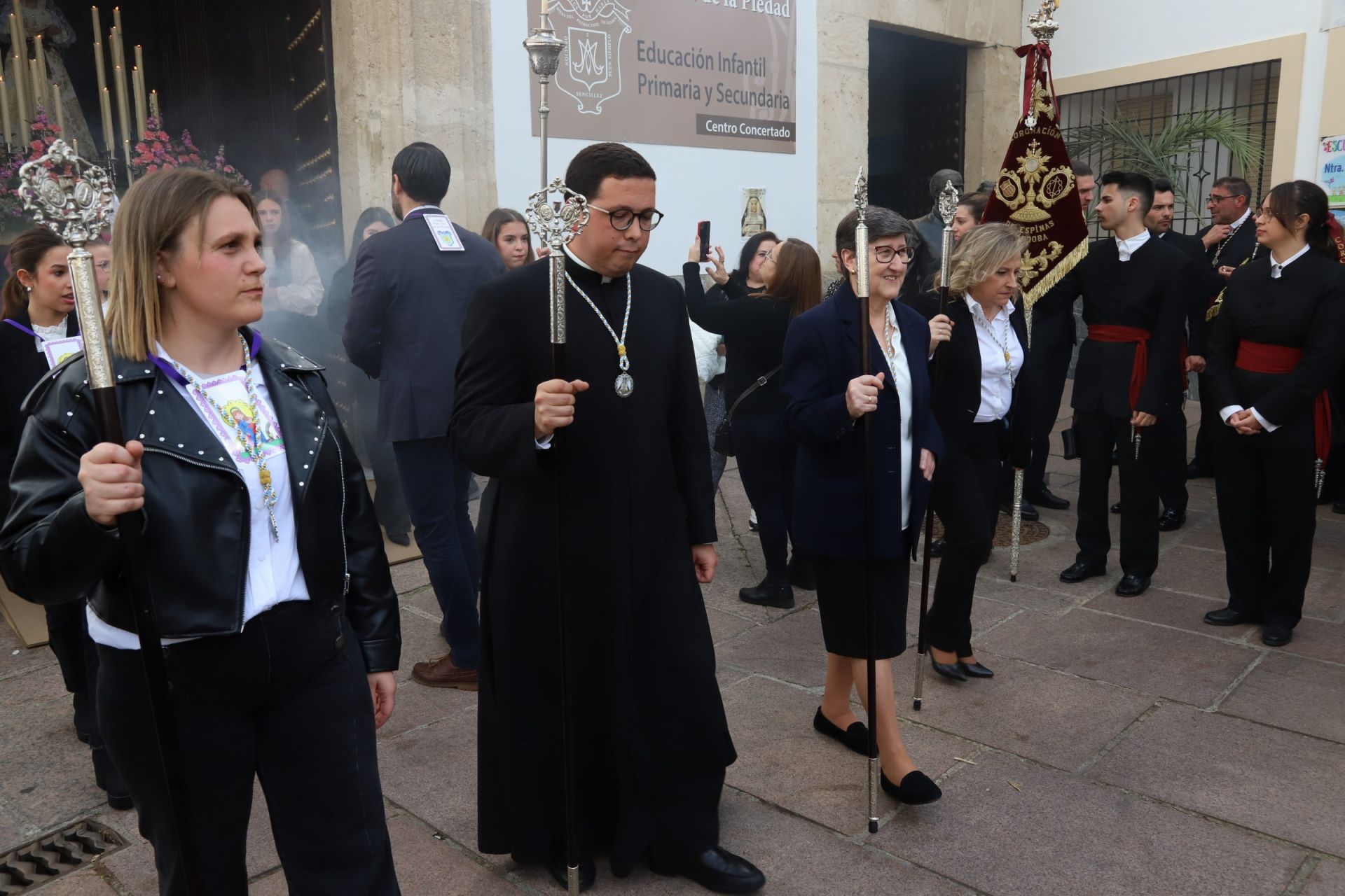 La tradicional procesión del colegio de la Piedad de Córdoba, en imágenes