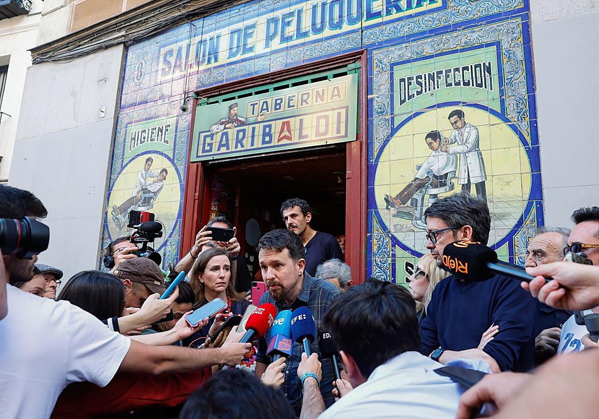 Pablo Iglesias en la presentación de su nuevo libro