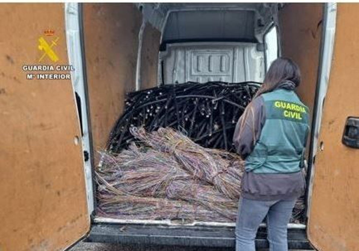 Veinte detenidos por robar más de 3.100 kilos de cobre en dos meses