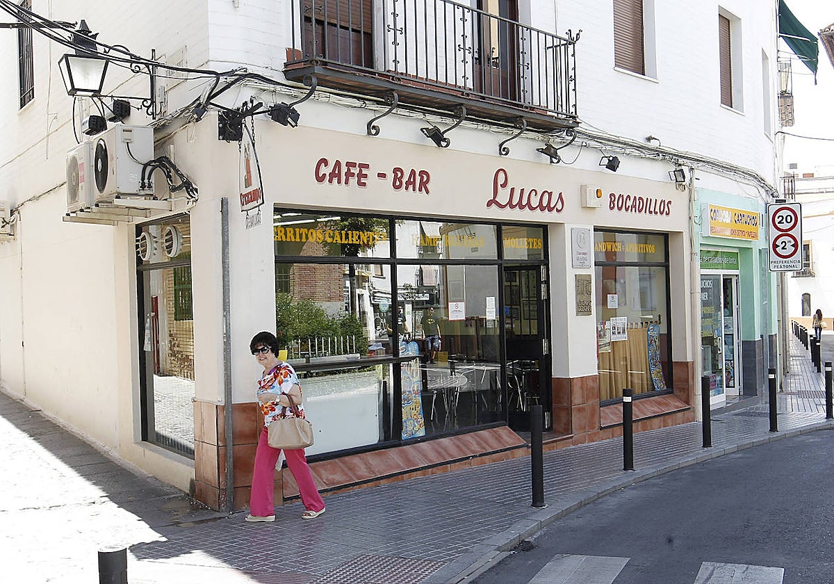 Fachada del Bar Lucas en una imagen de archivo