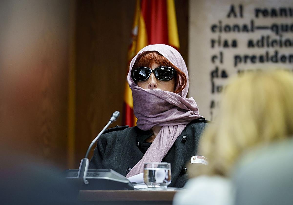 Patricia Úriz, exmujer de Koldo García, este jueves en el Senado
