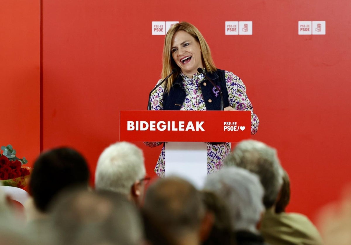 Imagen de la delegada del Gobierno de la Comunidad Valenciana, Pilar Bernabé, en una acto del PSOE