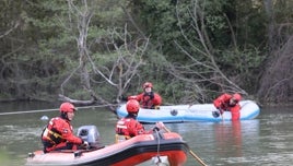 Continúa la búsqueda del joven desaparecido en el río Carrión en Palencia