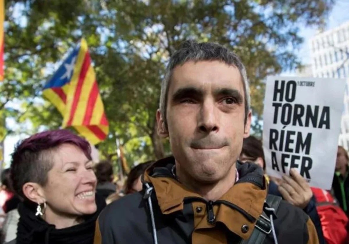 Roger Español, el activista que perdió un ojo durante las cargas del 1-O