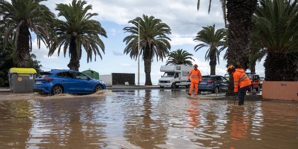El Gobierno de Canarias declara la situación de emergencia por riesgo de inundaciones pluviales en Lanzarote