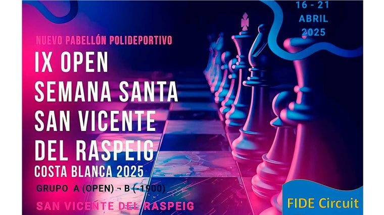 Cartel del torneo en Sant Vicent del Raspeig
