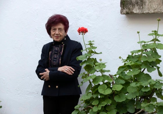 Juana Castro, esta semana en un patio de la Diputación de Córdoba