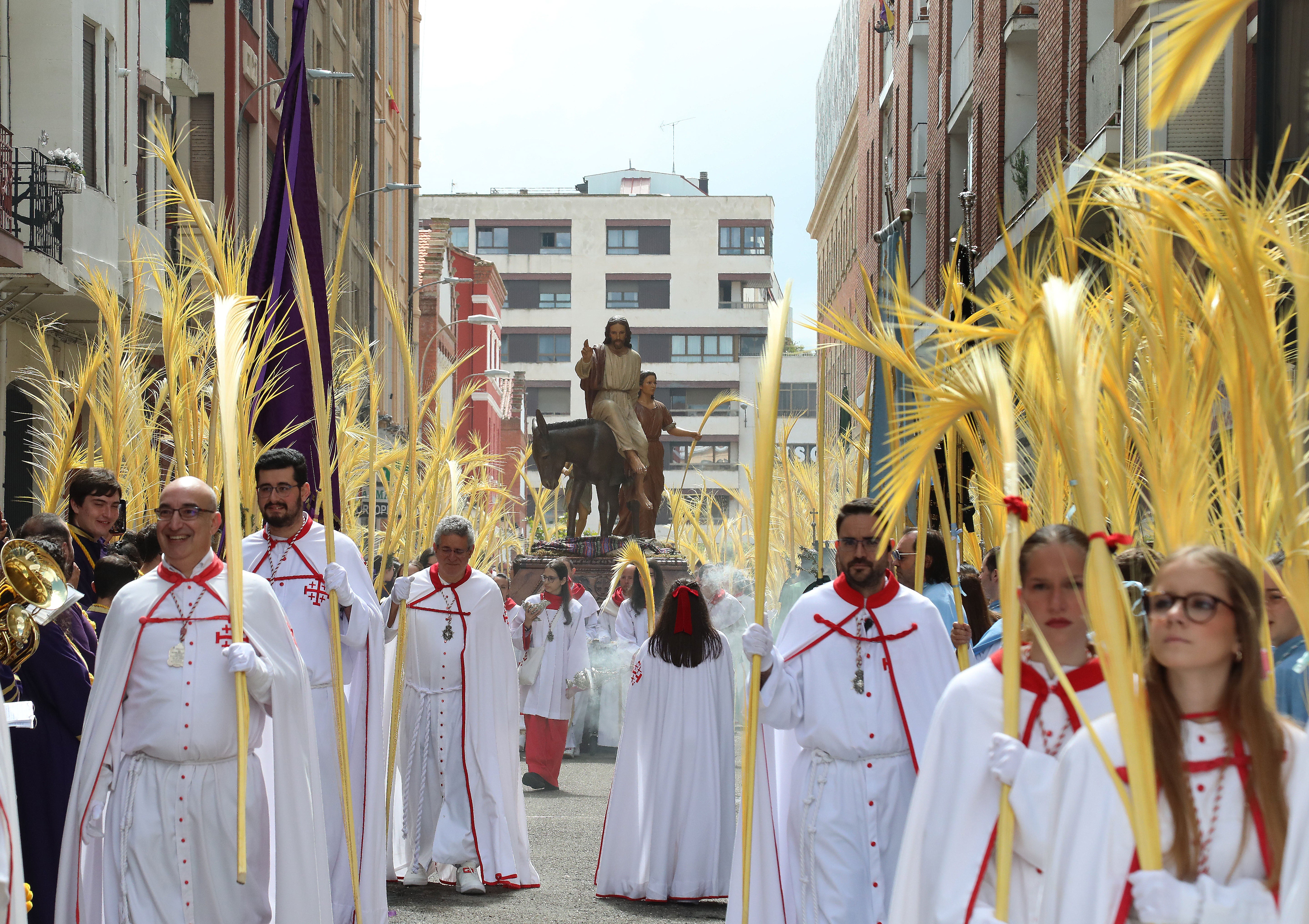 La procesión del Domingo de Ramos en Palencia