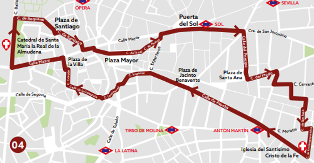 Recorrido de la procesión Nuestro Padre Jesús del Perdón (Procesión del Silencio)