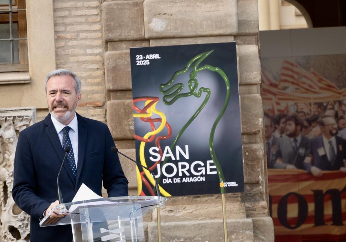 El presidente Azcón, en el anuncio del Premio y las Medallas de Aragón 2025