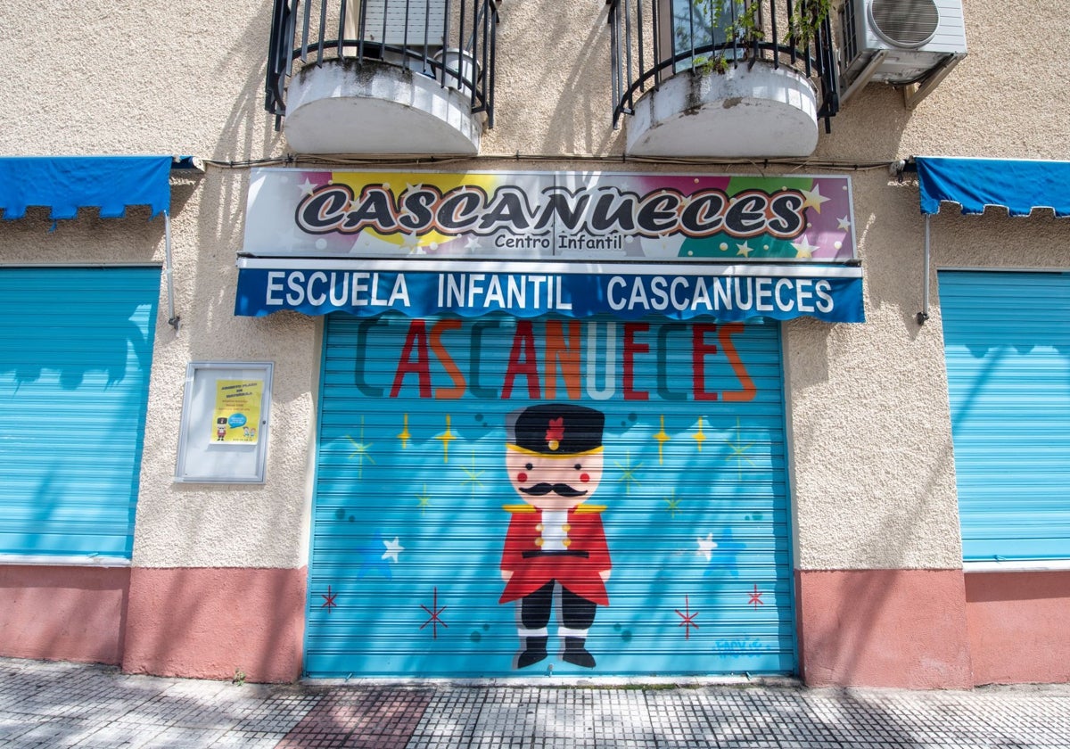 La guardería El Cascanueces, ya cerrada, en Torrejón de Ardoz