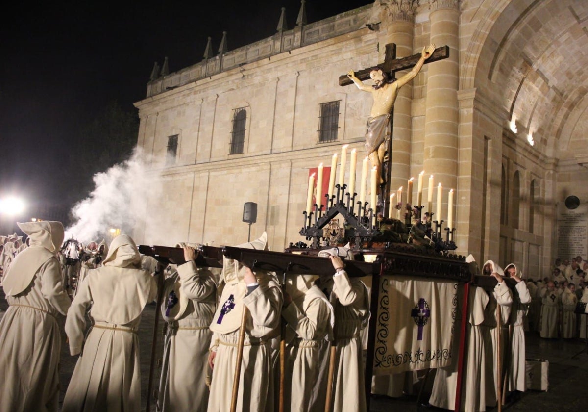 Procesión de la Hermandad Penitencial del Santísimo Cristo del Espíritu Santo, el pasado Viernes de Dolores