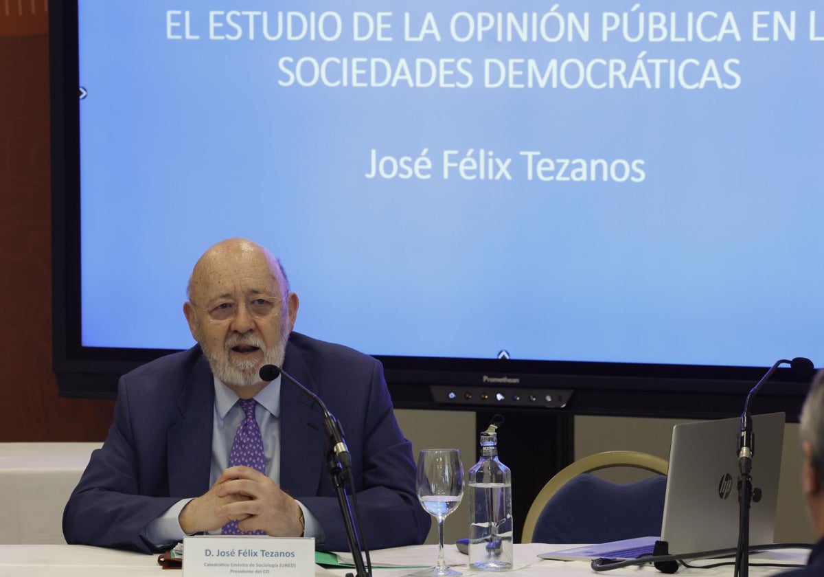 El presidente del CIS, José Félix Tezanos, en una foto de archivo