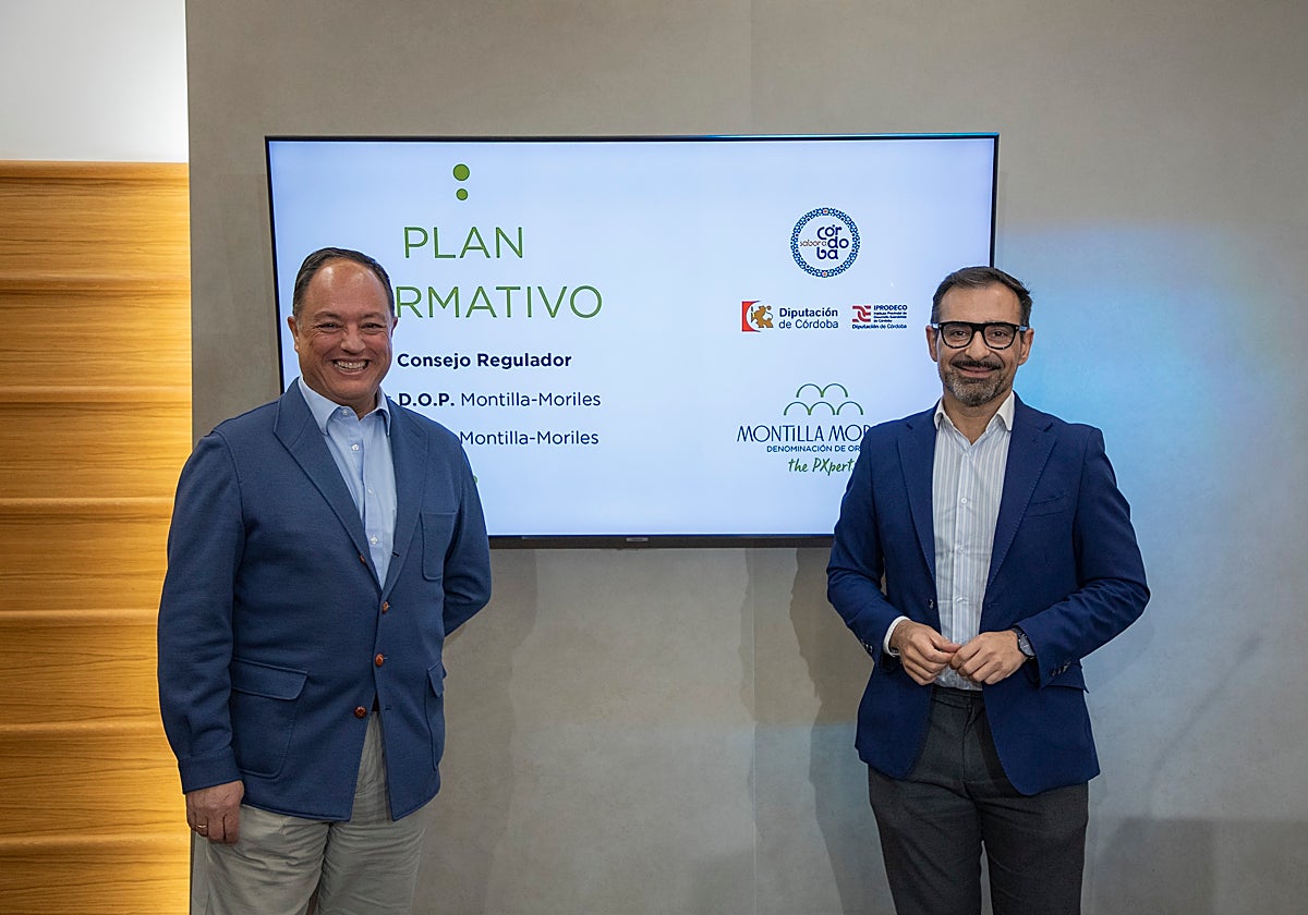 Enrique Garrido y Félix Romero, este martes en la Diputación de Córdoba