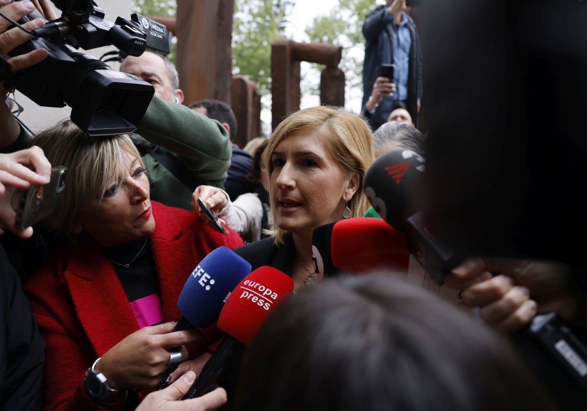 Imagen de Salomé Pradas, el pasado viernes, en la Ciudad de la Justicia de Valencia