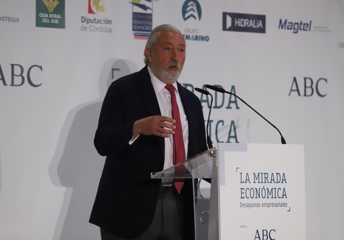 El presidente de Ecoraíl, en un momento del foro 'La Mirada Económica'