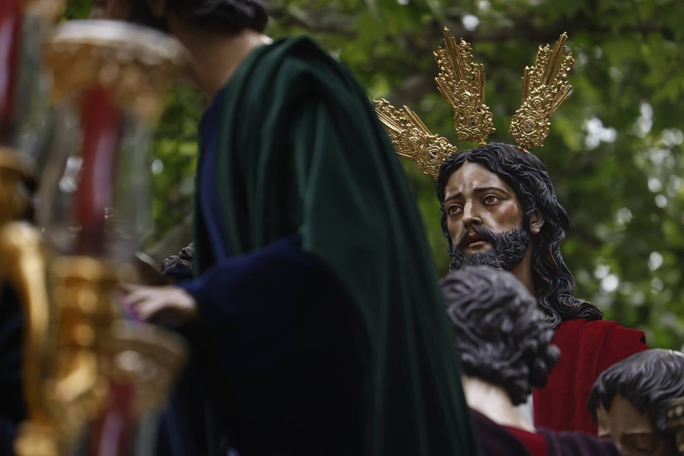 Las imágenes de la hermandad de la Sagrada Cena en el Jueves Santo de Córdoba