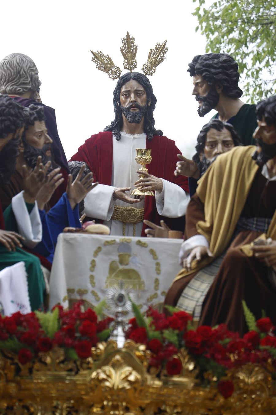 Las imágenes de la hermandad de la Sagrada Cena en el Jueves Santo de Córdoba