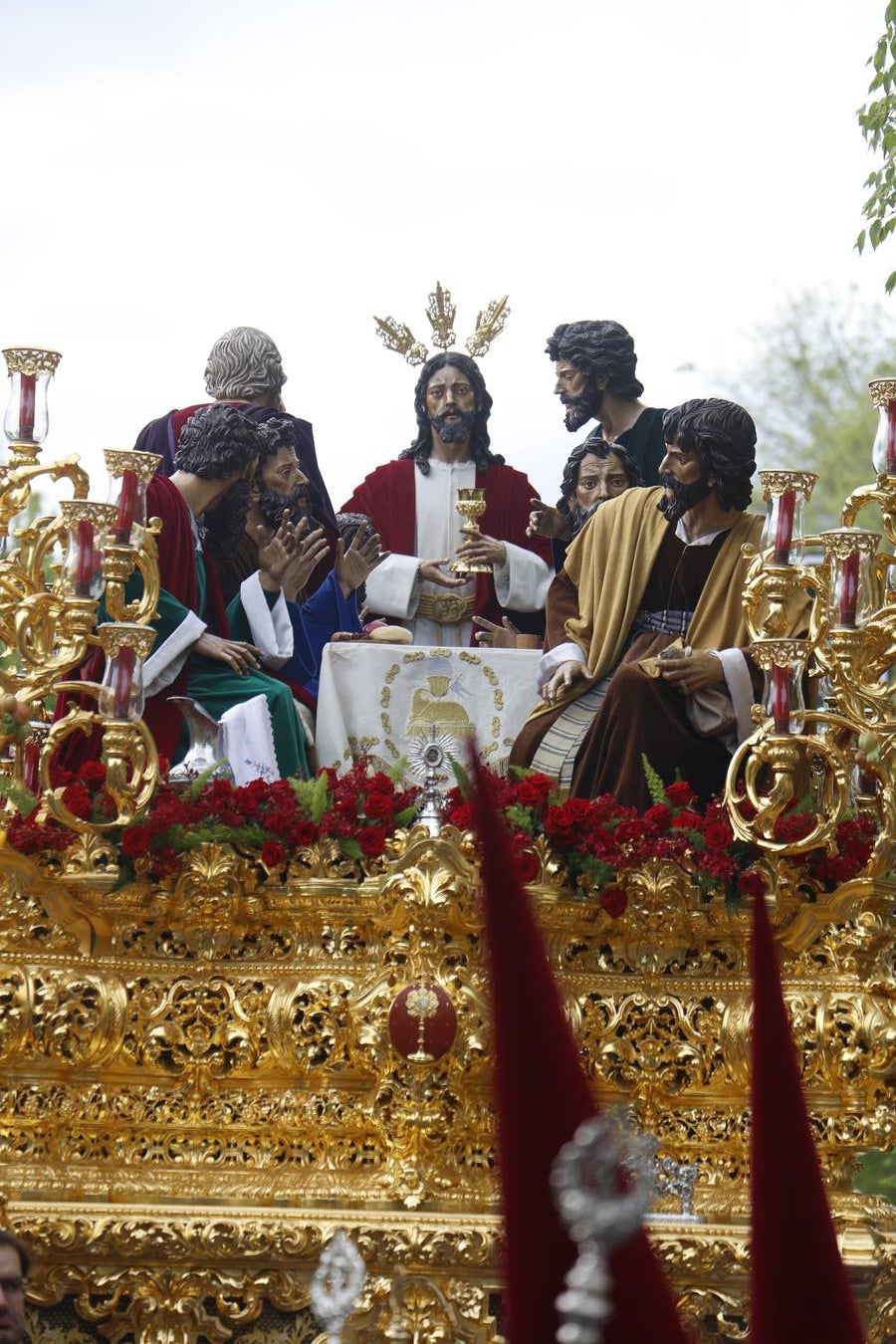 Las imágenes de la hermandad de la Sagrada Cena en el Jueves Santo de Córdoba