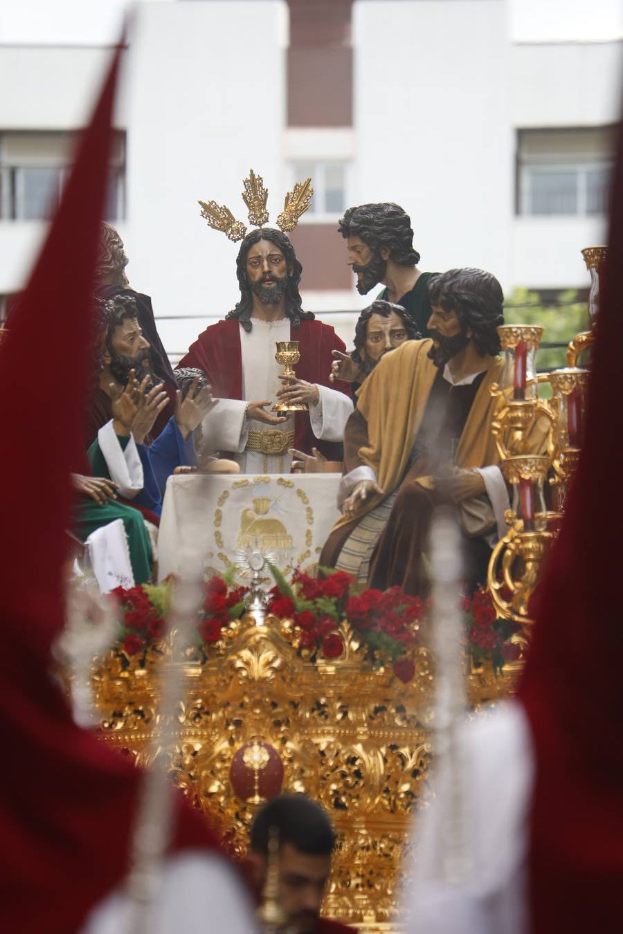 Las imágenes de la hermandad de la Sagrada Cena en el Jueves Santo de Córdoba