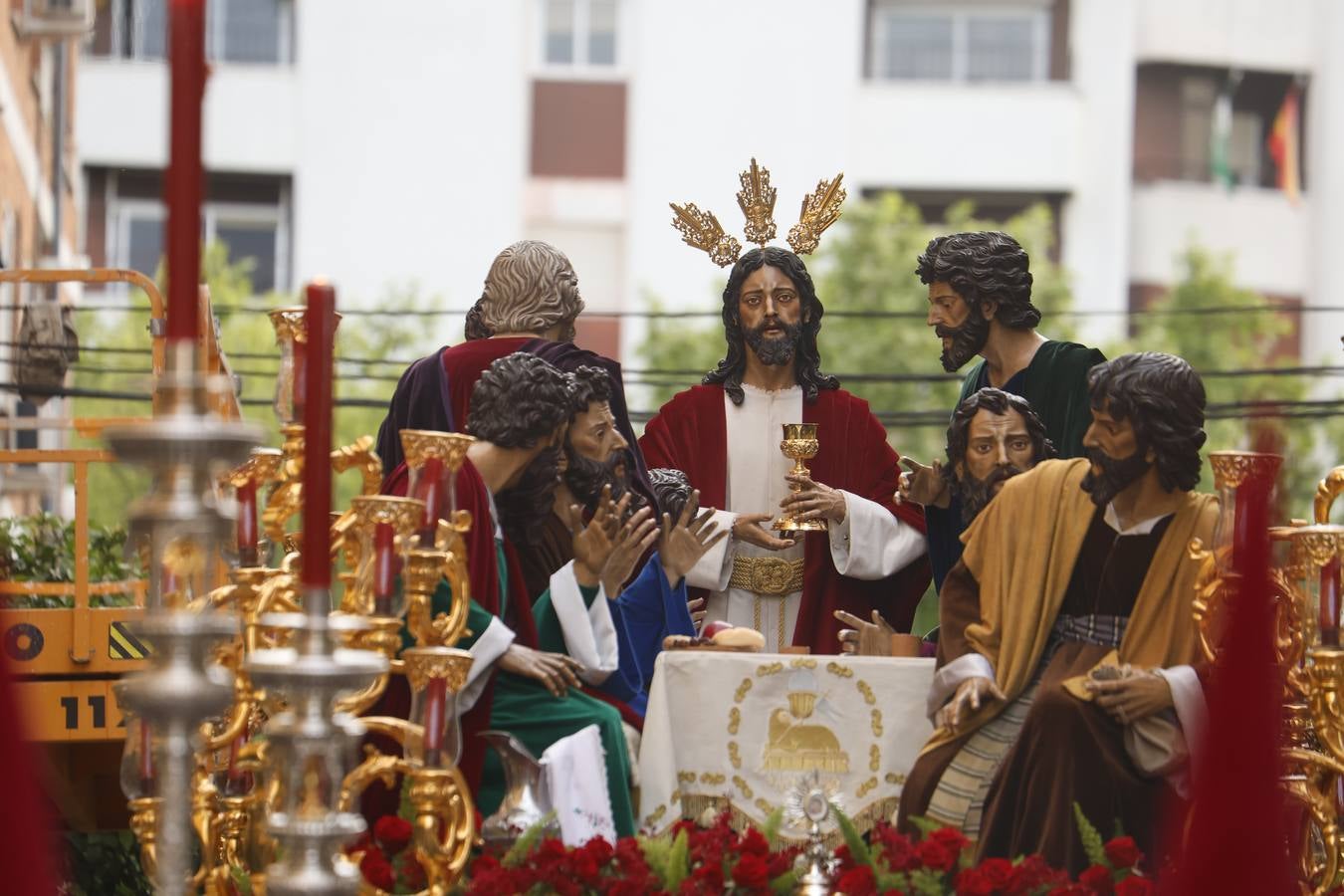 Las imágenes de la hermandad de la Sagrada Cena en el Jueves Santo de Córdoba
