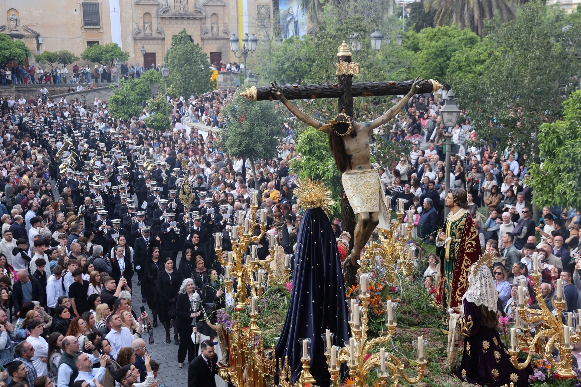 Las imágenes de la hermandad del Cristo de Gracia en el Jueves Santo de Córdoba