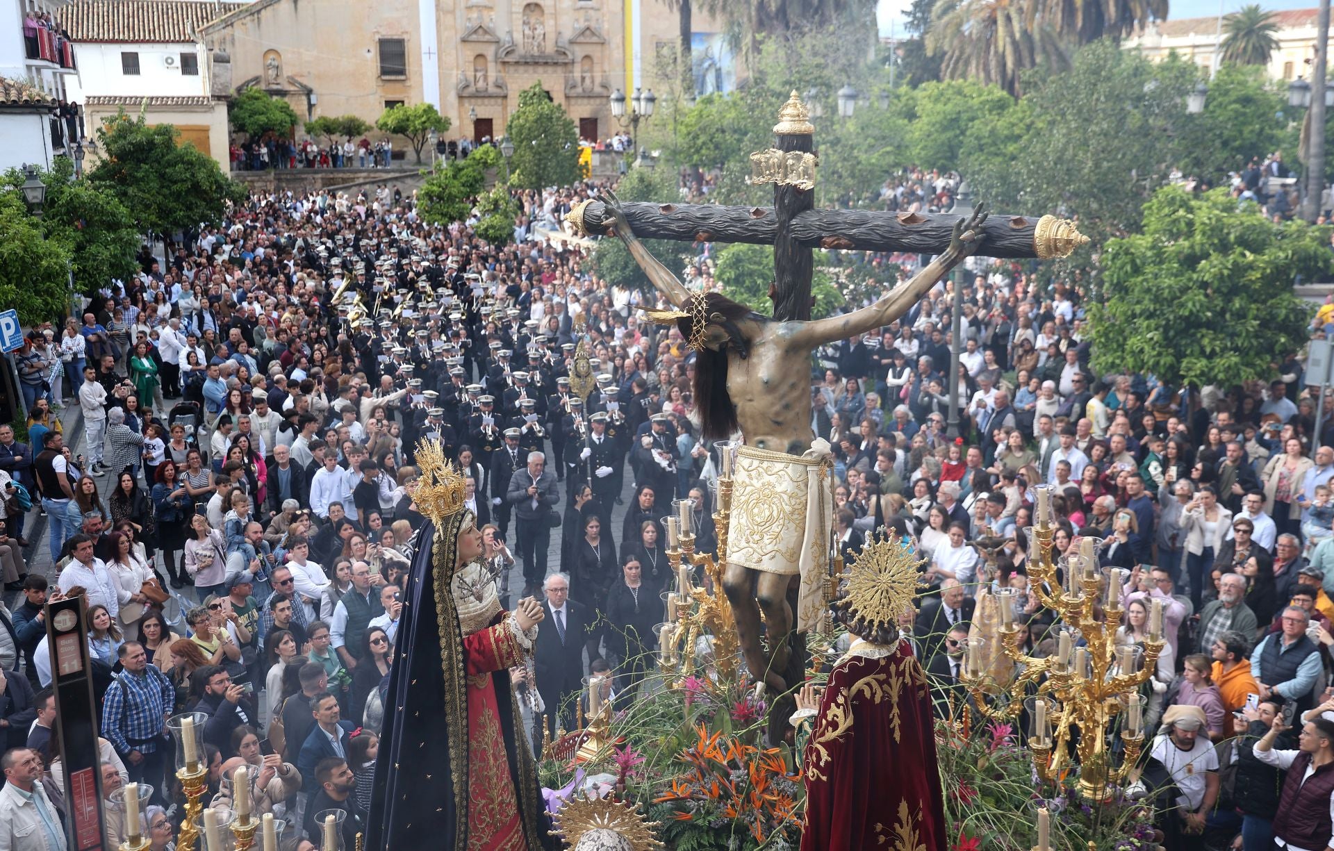 Las imágenes de la hermandad del Cristo de Gracia en el Jueves Santo de Córdoba
