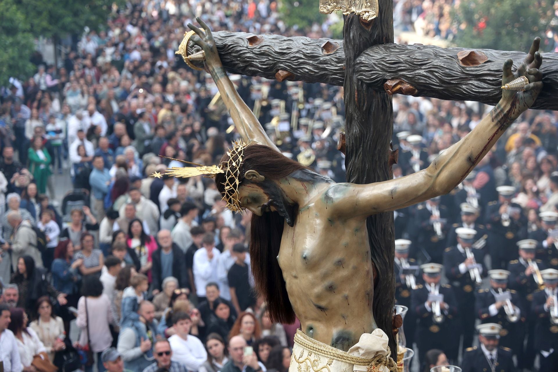 Las imágenes de la hermandad del Cristo de Gracia en el Jueves Santo de Córdoba