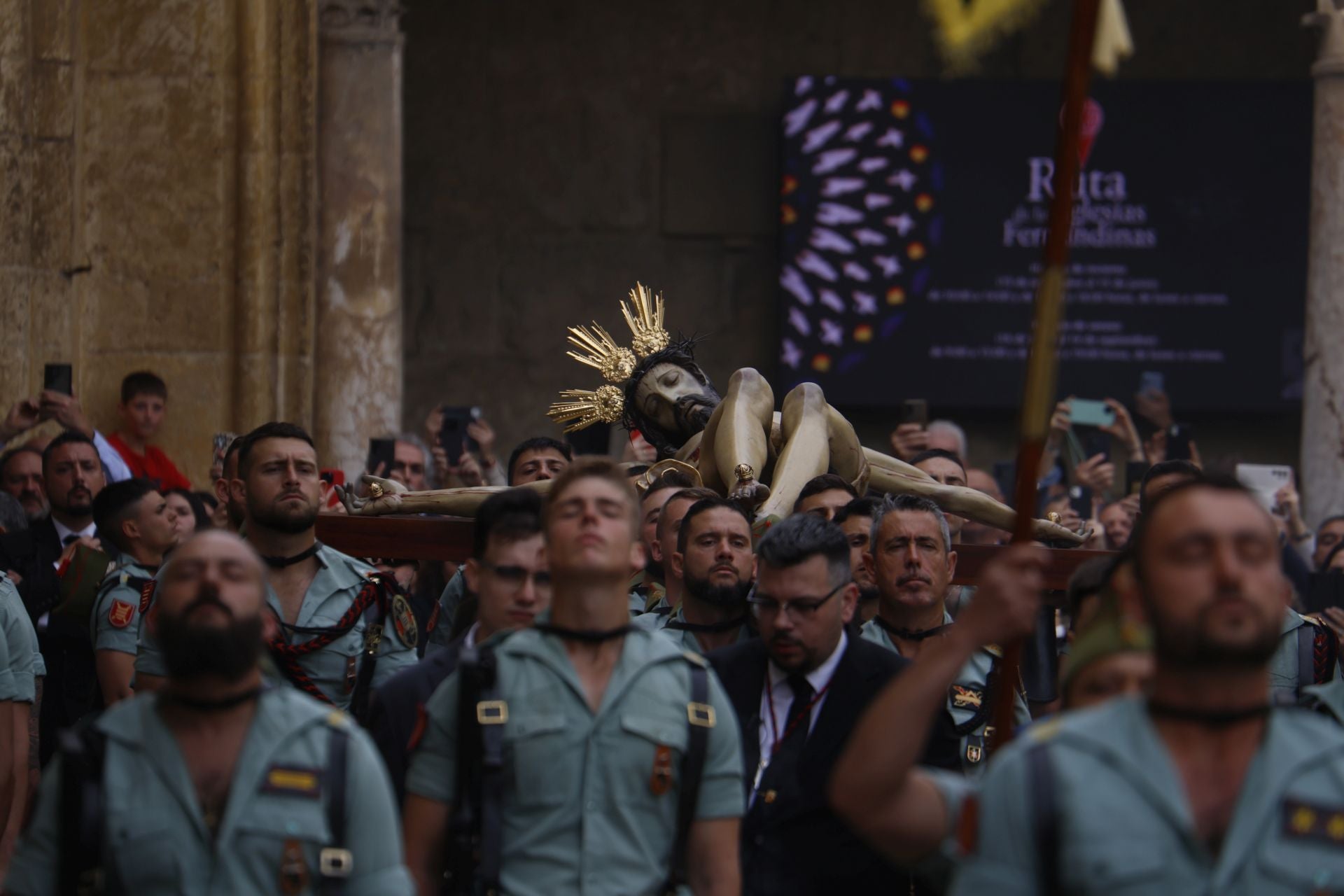 Las imágenes del vía crucis del Señor de la Caridad en Córdoba