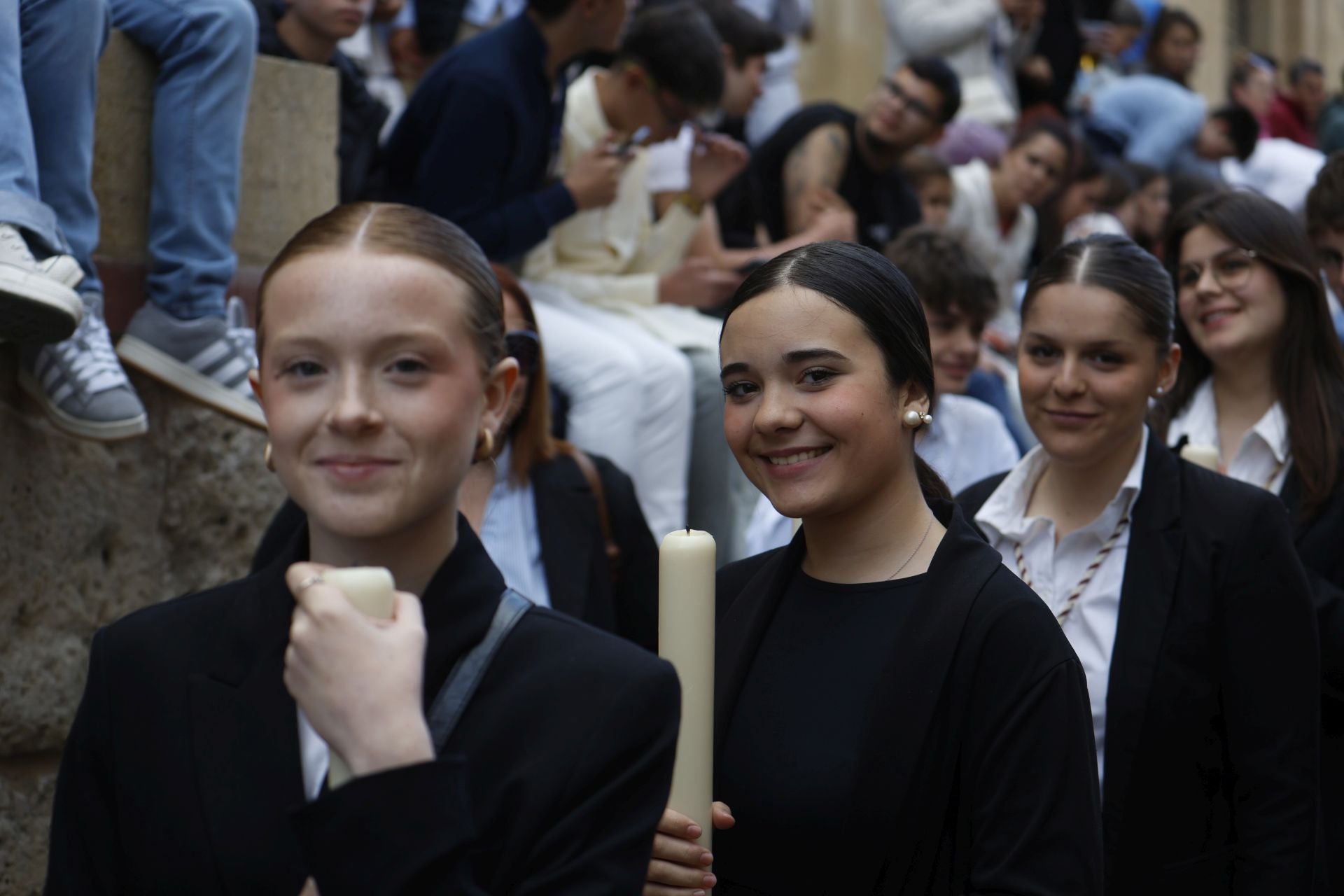 Las imágenes del regreso de la Merced el Sábado Santo de Córdoba, en imágenes