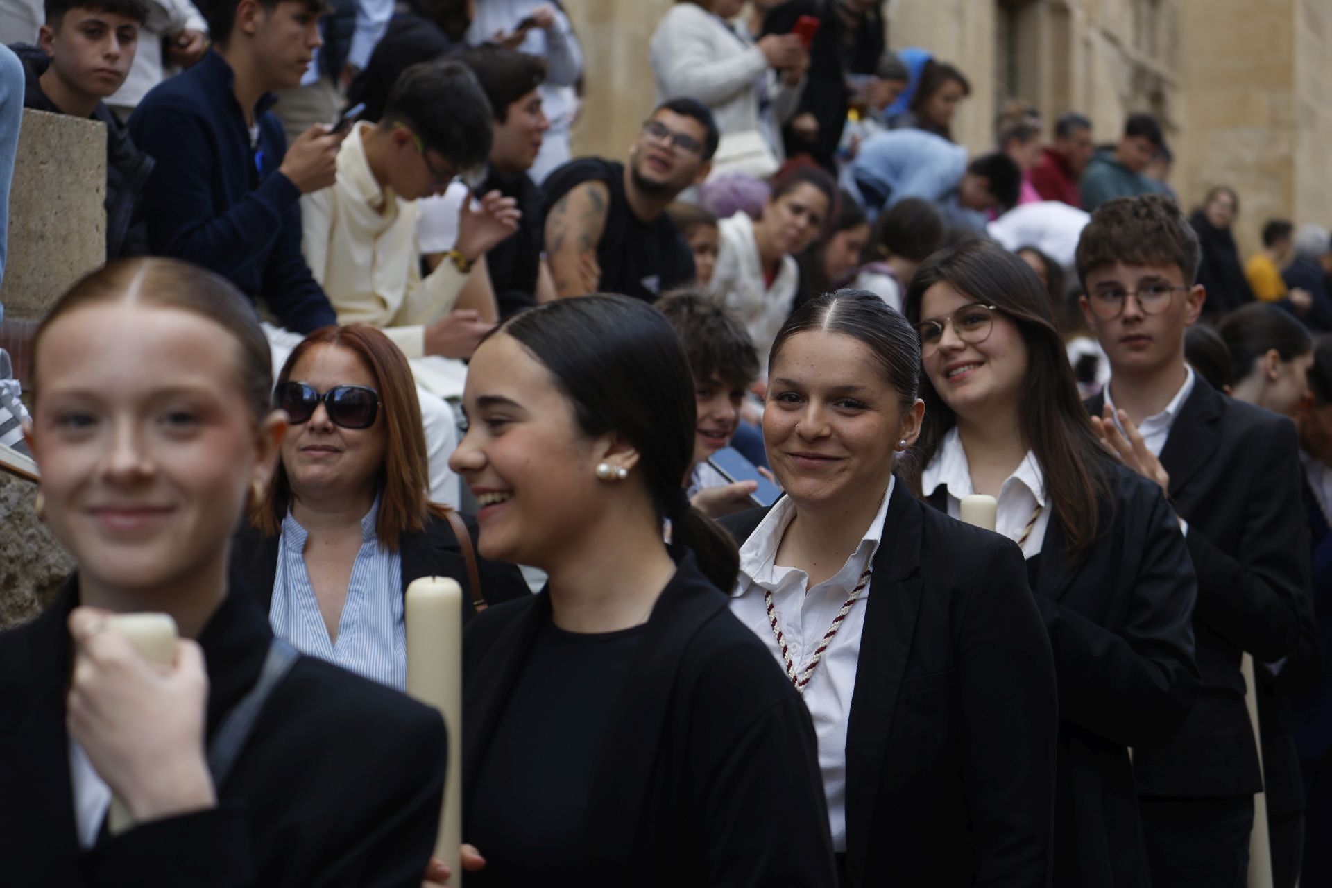 Las imágenes del regreso de la Merced el Sábado Santo de Córdoba, en imágenes