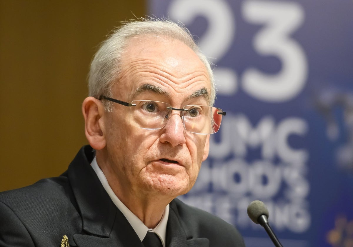El almirante general Teodoro López Calderón, jefe de Estado Mayor de la Defensa (Jemad)