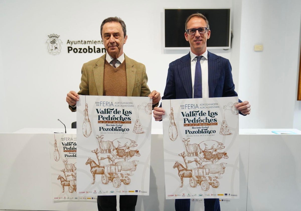 Delgado Vizcaíno y Cabello, este lunes en la presentación de la actividad