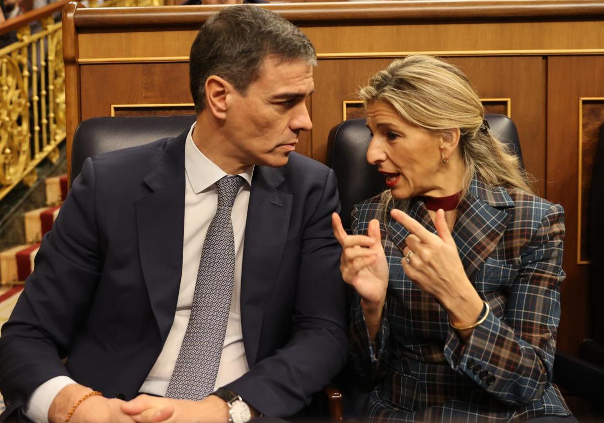 Ni el aviso previo a Díaz ni las buenas palabras de Sánchez evitan el  choque en el Gobierno por el gasto en Defensa