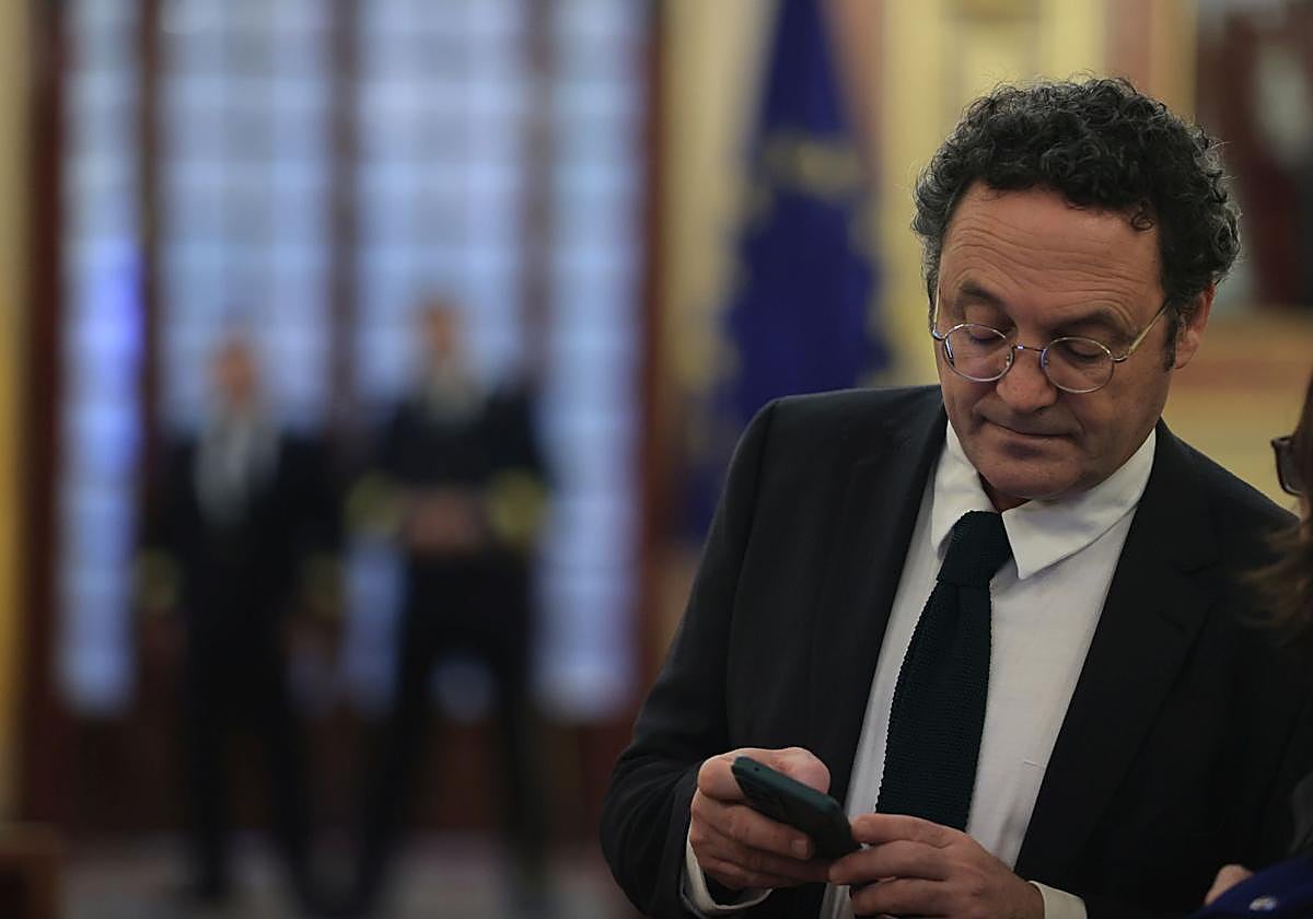 García Ortiz, en un imagen de archivo en el Congreso