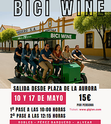 Bici Wine en Montilla, Córdoba
