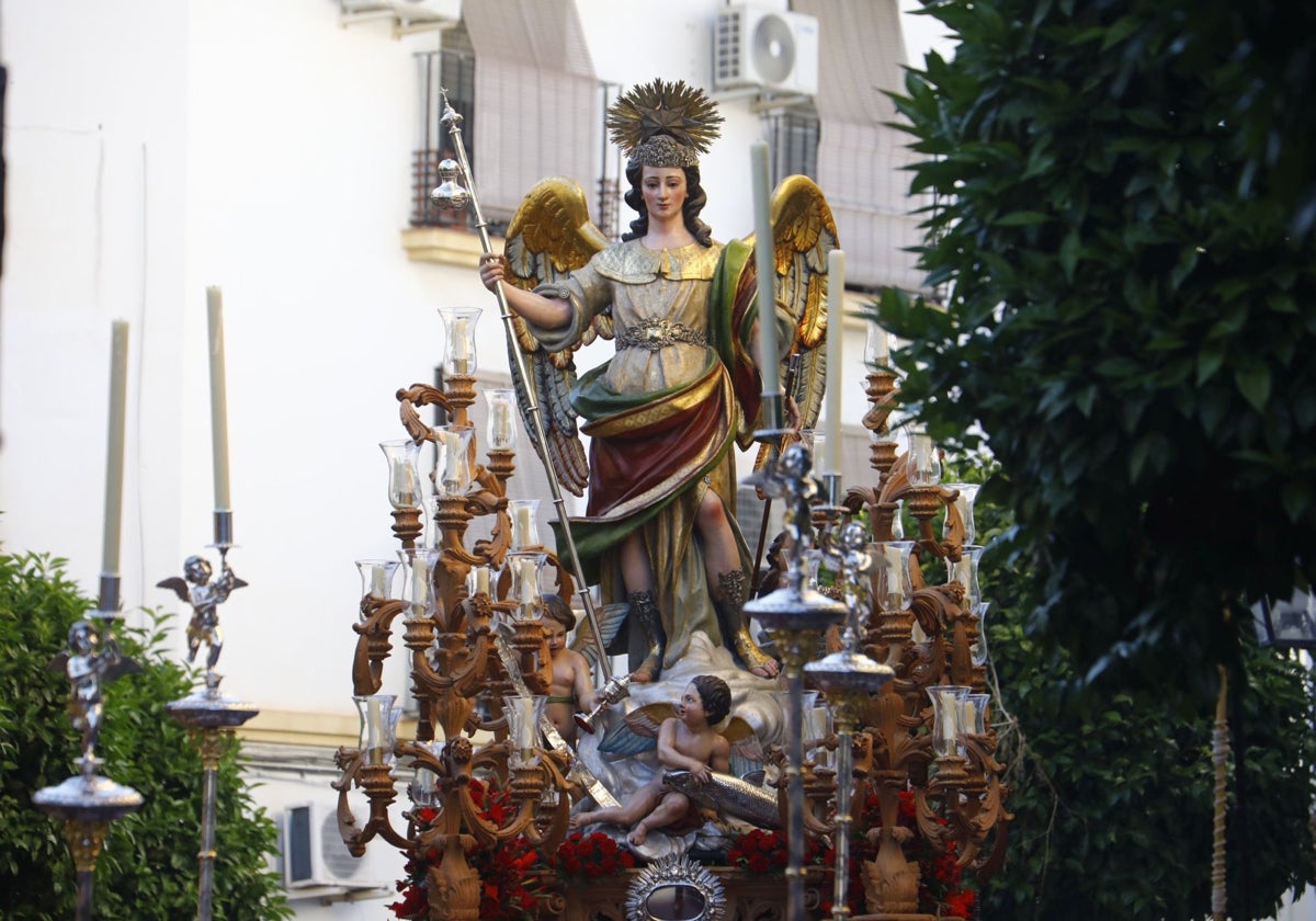 San Rafael, durante la procesión del año pasado