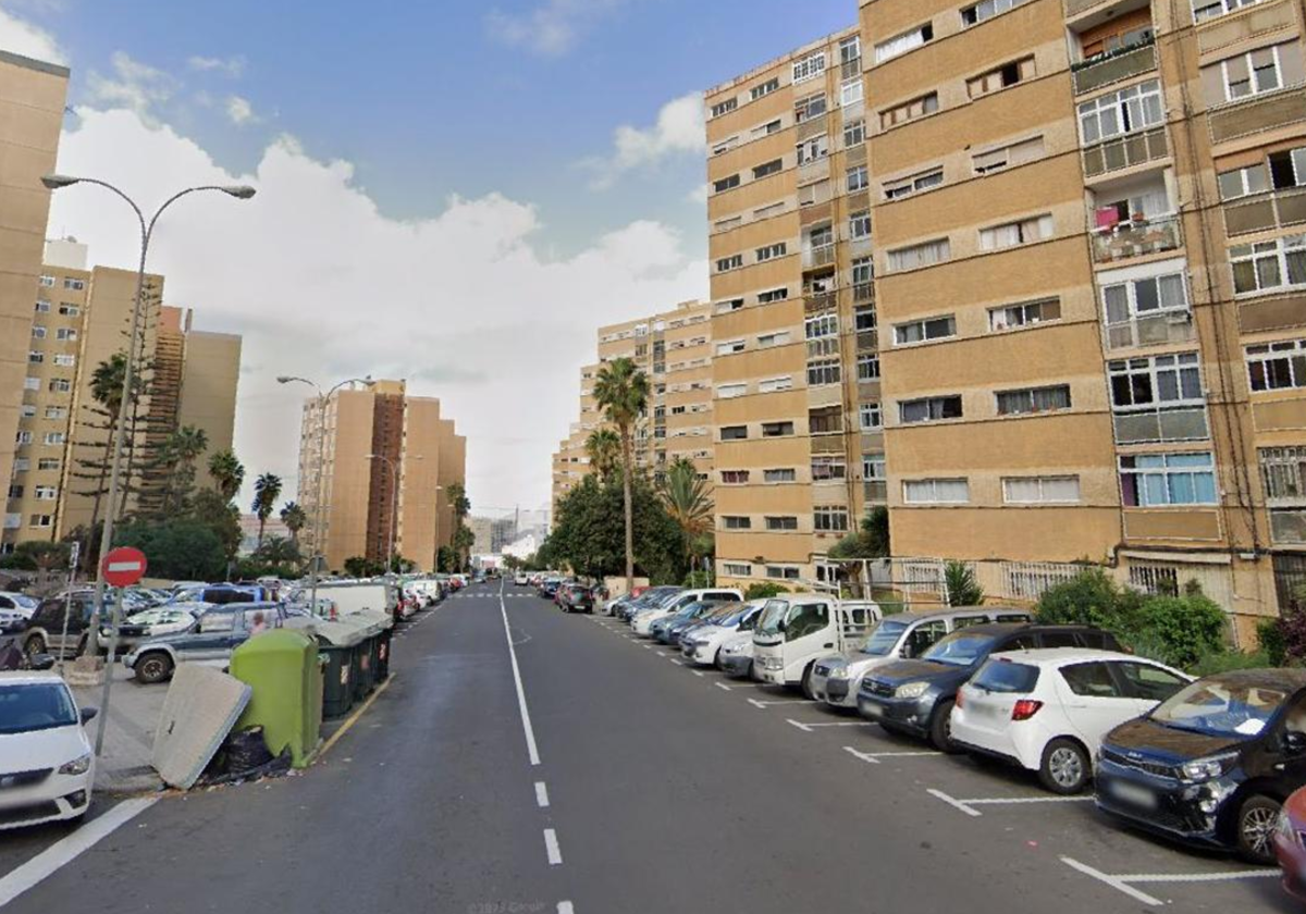 Bloque de viviendas donde ocurrieron los hechos en La Feria, en Las Palmas de Gran Canaria