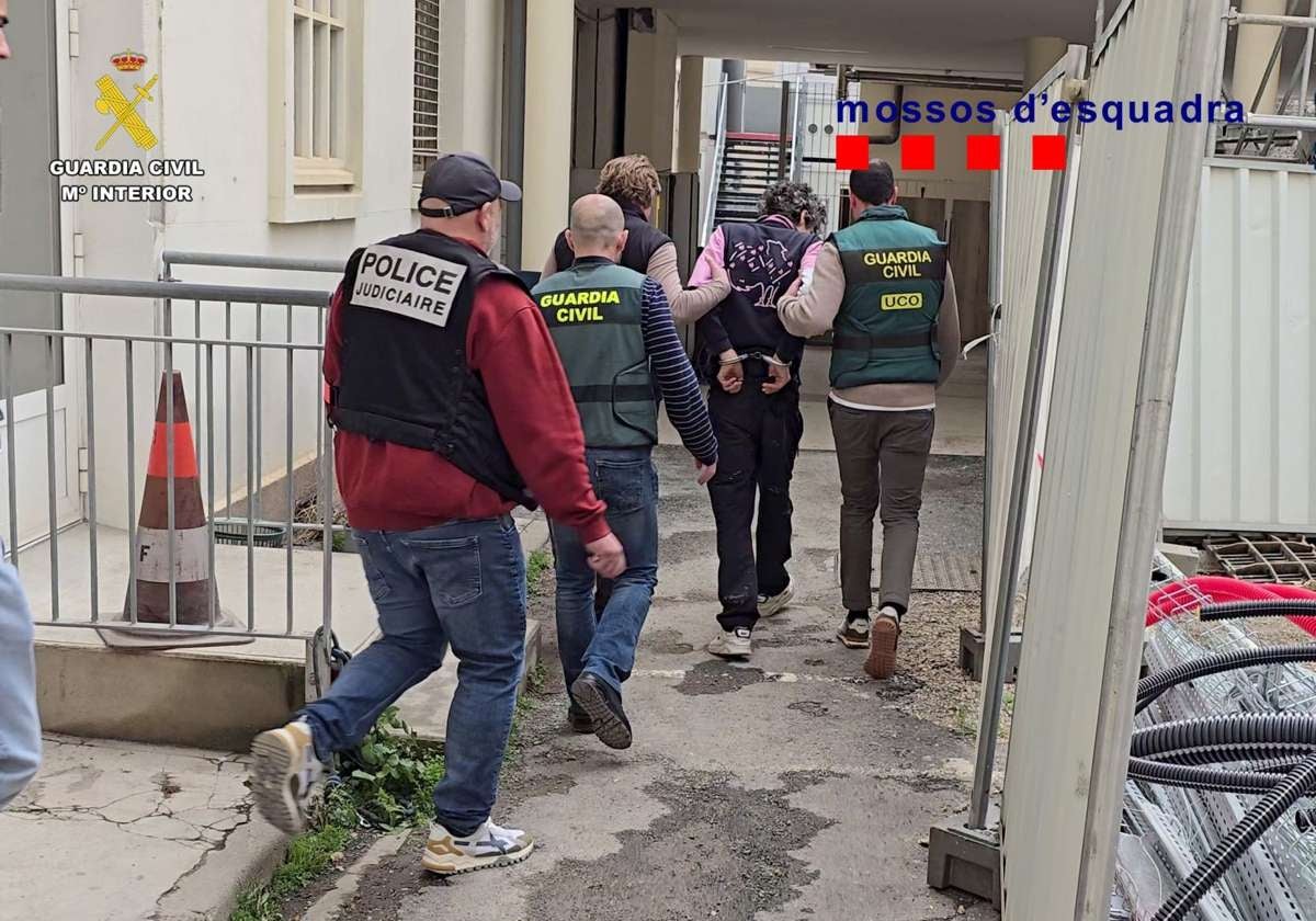 Momento de la detención de Allal E.M.