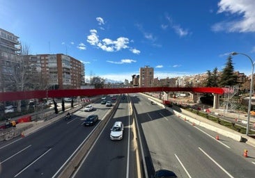 La A-2 sufrirá restricciones al tráfico este fin de semana por las obras de sustitución de la pasarela peatonal en avenida de América