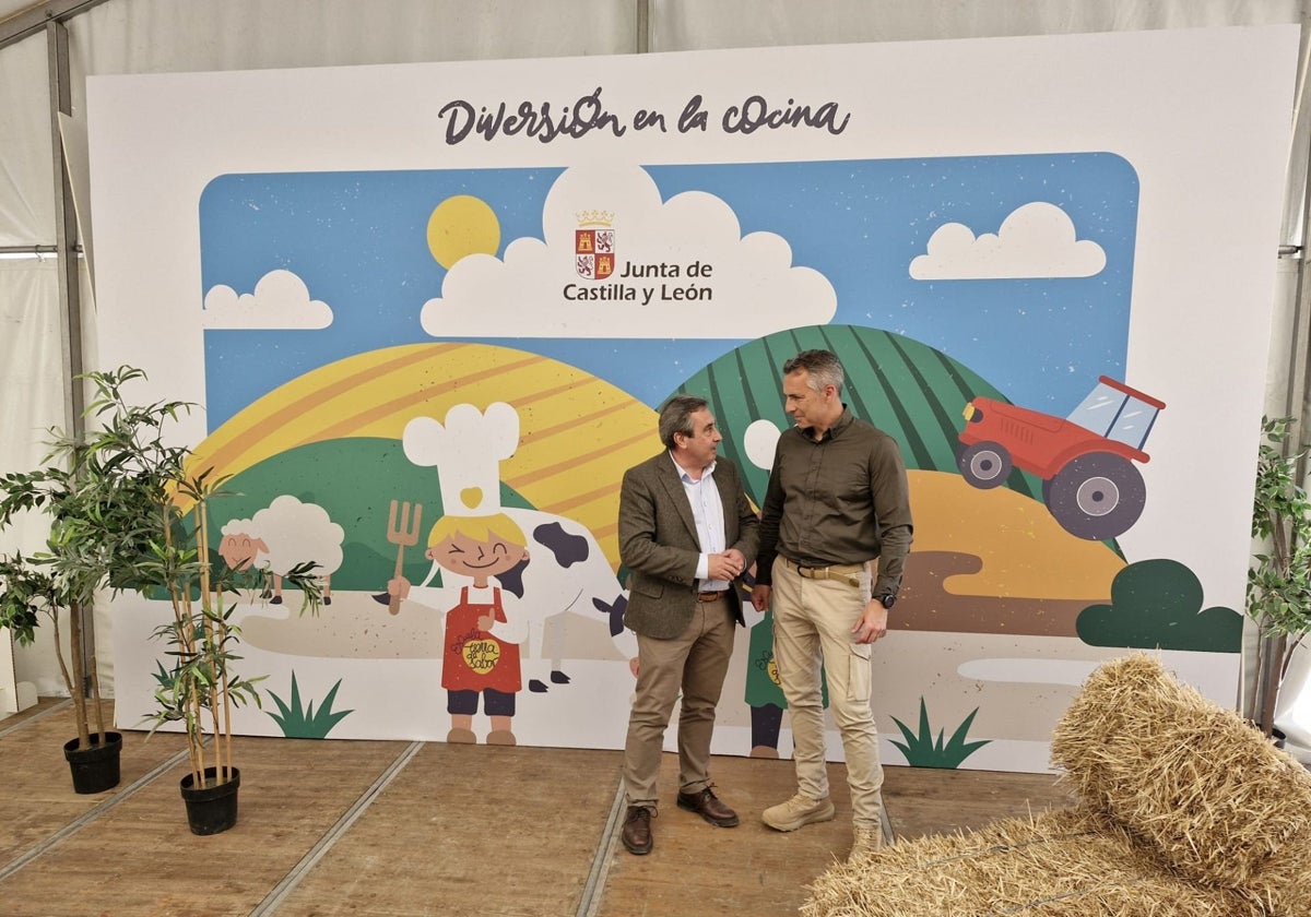 El director general del Itacyl, junto al consejero de Medio Ambiente, Agricultura e Interior de la Comunidad de Madrid