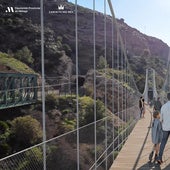 Recreación del nuevo puente del Caminito del Rey