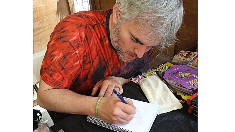 El dibujante de Numancia de la Sagra, Ángel Luis Bermuy Amaro