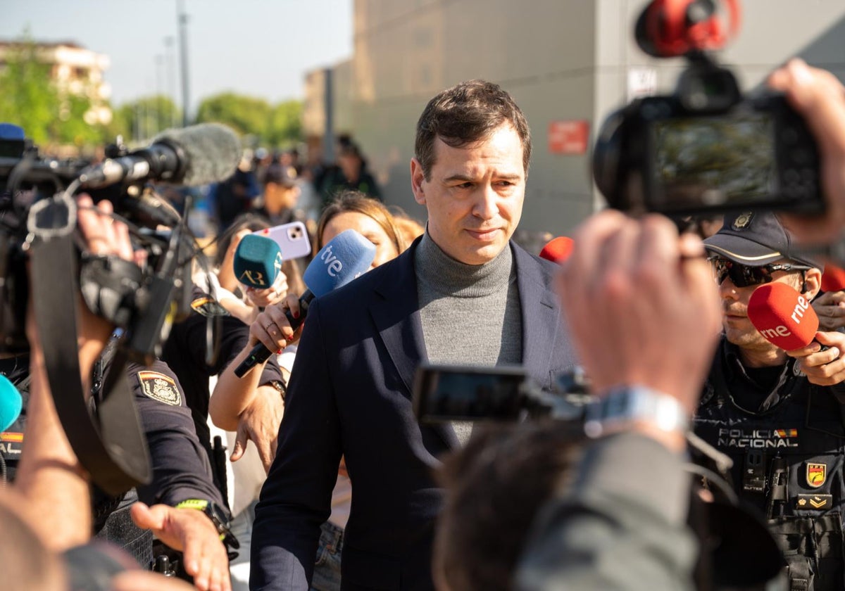 David Sánchez, tras declarar el viernes pasado en el Juzgado 3 de Badajoz