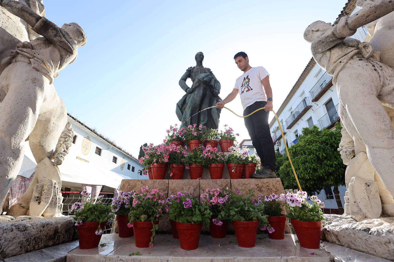 Los preparativos de las Cruces de Mayo en Córdoba, en imágenes