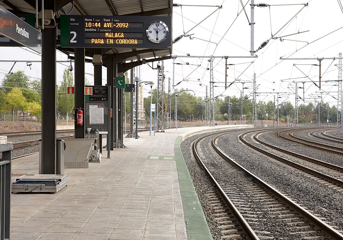 La estación de tren de Puertollano (Ciudad Real)